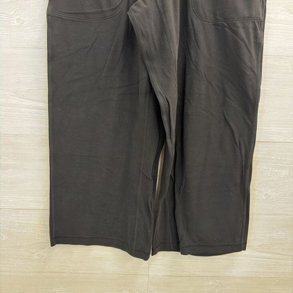 Lululemon Black Cropped Wide Leg Pants 6