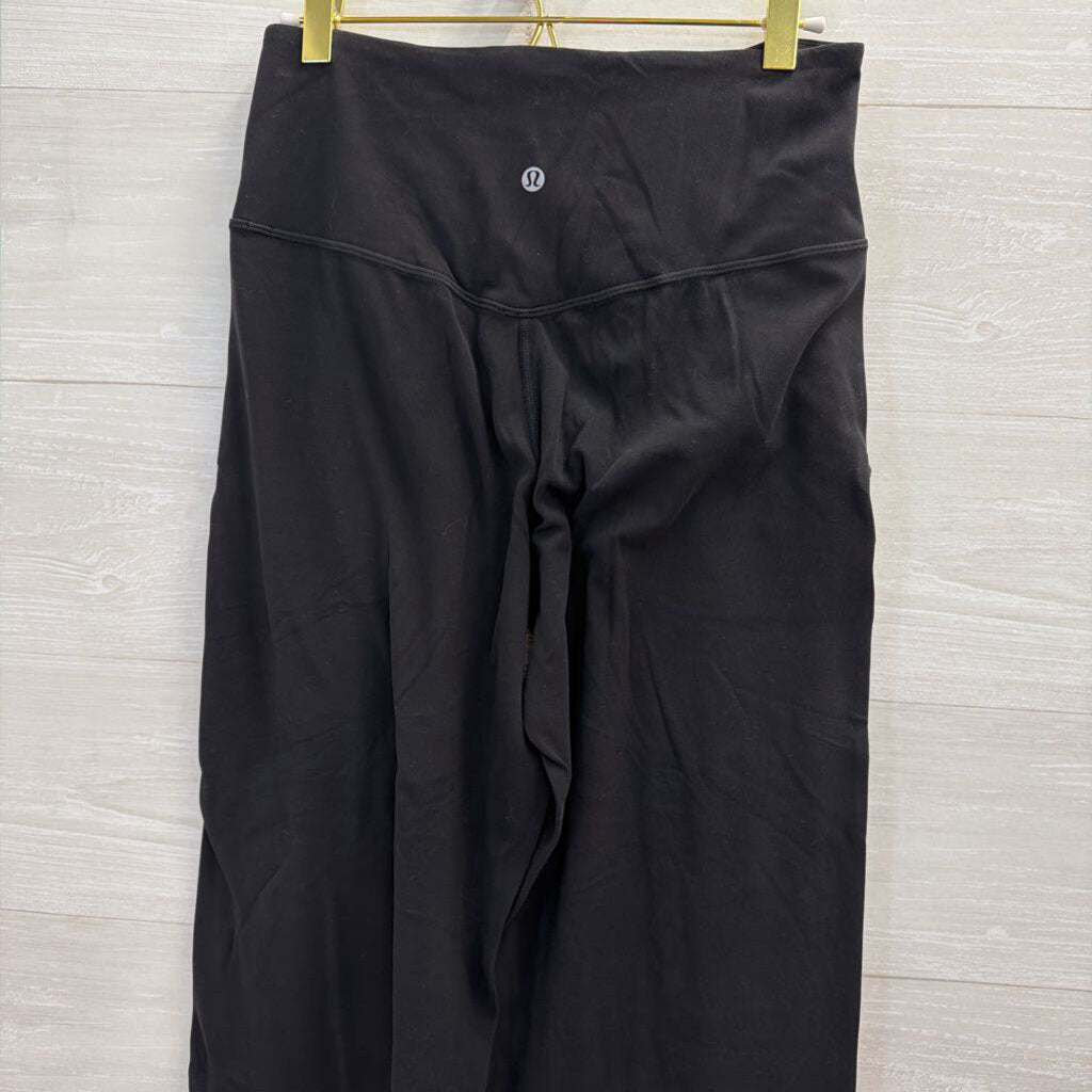 Lululemon Black Cropped Wide Leg Pants 6