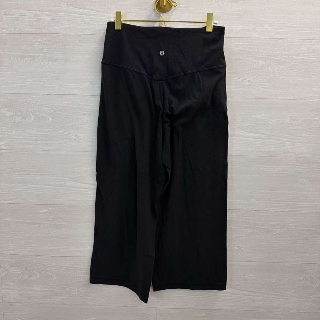 Lululemon Black Cropped Wide Leg Pants 6