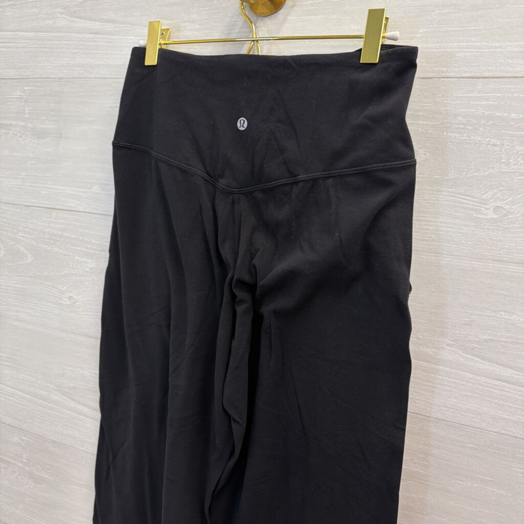 Lululemon Black Cropped Wide Leg Pants 6