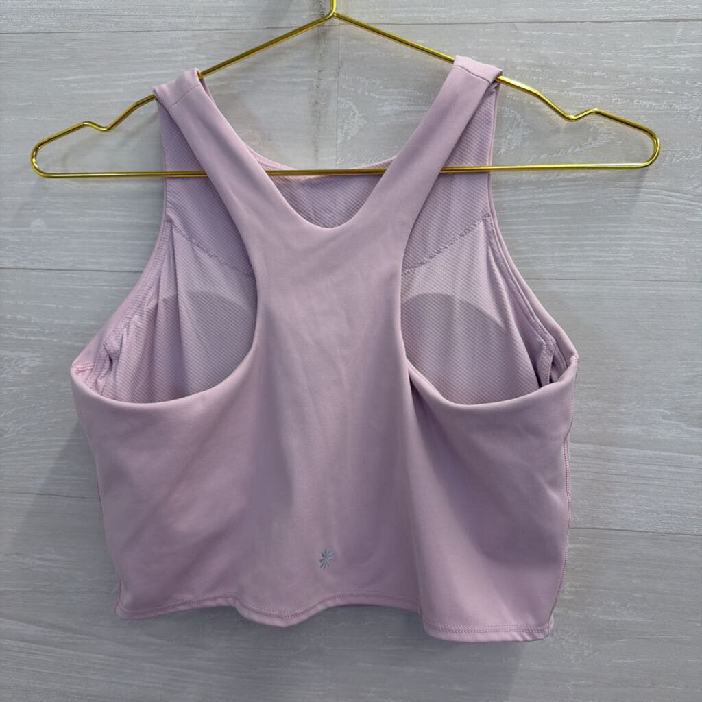 Athleta Light Purple Crop Top Sports Bra Medium