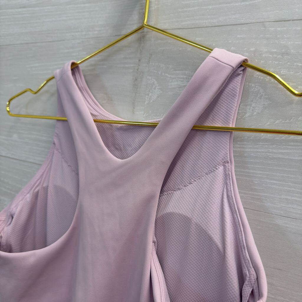 Athleta Light Purple Crop Top Sports Bra Medium