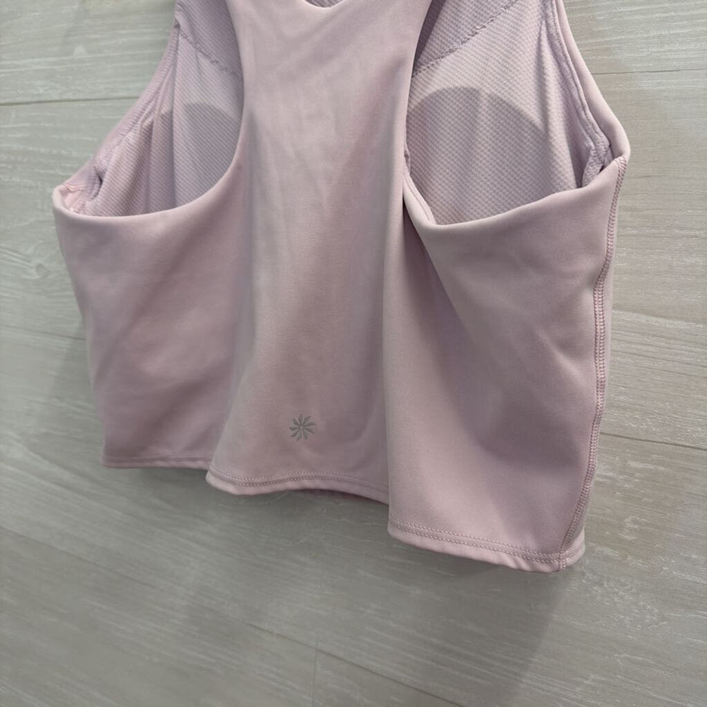 Athleta Light Purple Crop Top Sports Bra Medium