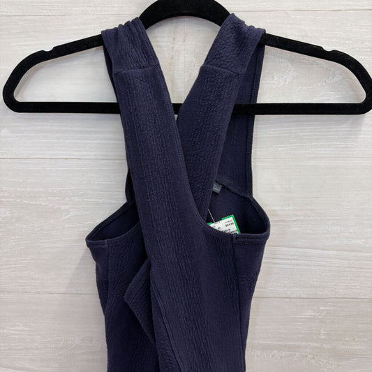 Anthropologie Maeve Navy Criss Cross Halter Top Small