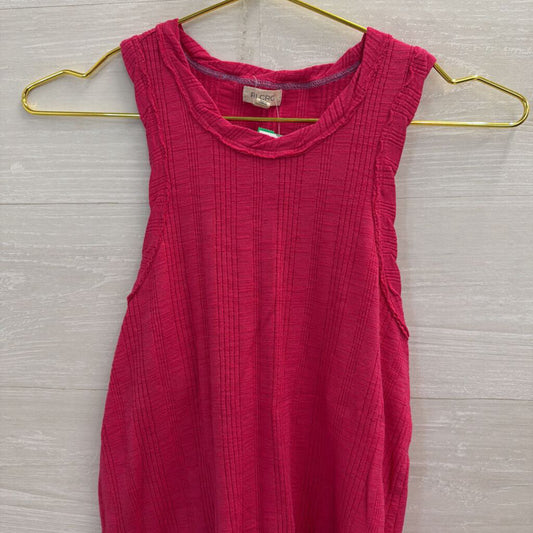 Anthropologie Pilcro Hot Pink Ribbed Tank Medium