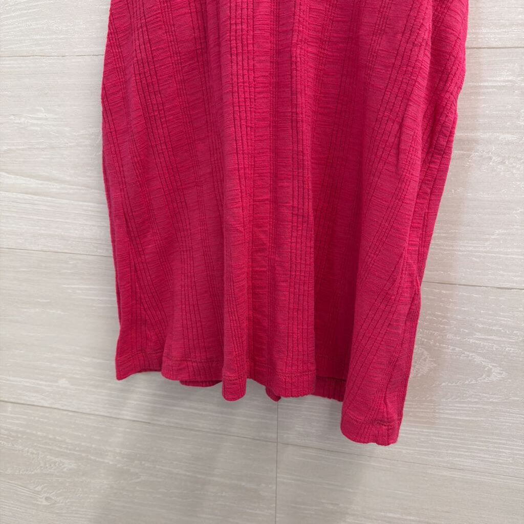 Anthropologie Pilcro Hot Pink Ribbed Tank Medium