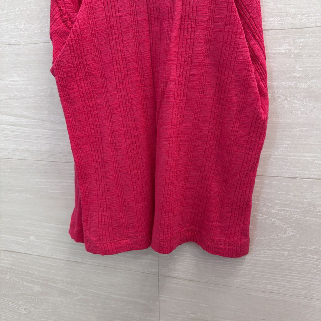 Anthropologie Pilcro Hot Pink Ribbed Tank Medium