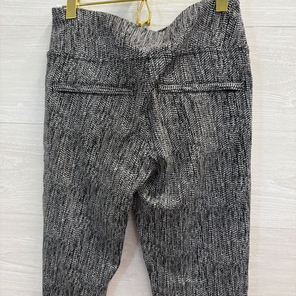 Black/White Printed Cropped Leggings Smamll