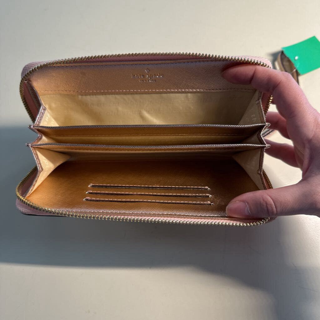 Kate Spade New York Metallic Rose Gold Wallet