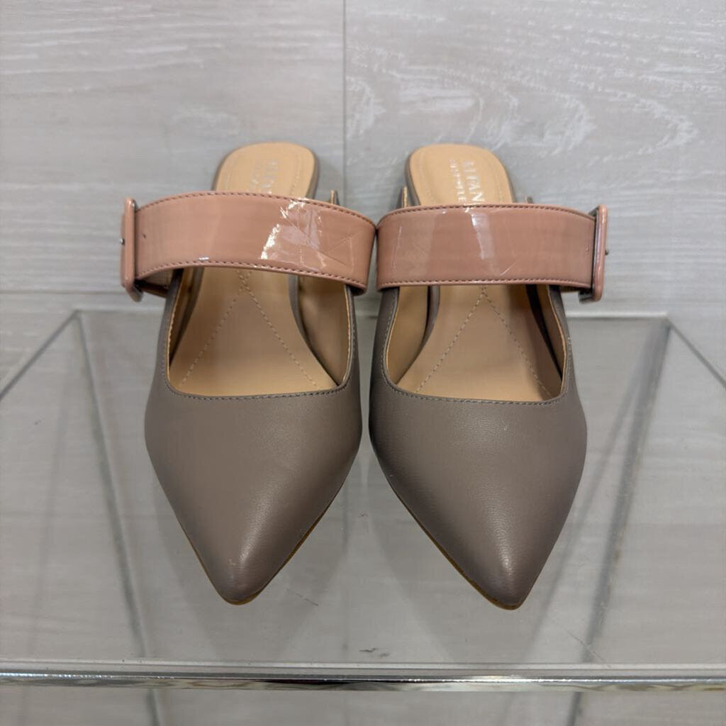 Grey/Beige Alfani Pointed Toe Heels 8