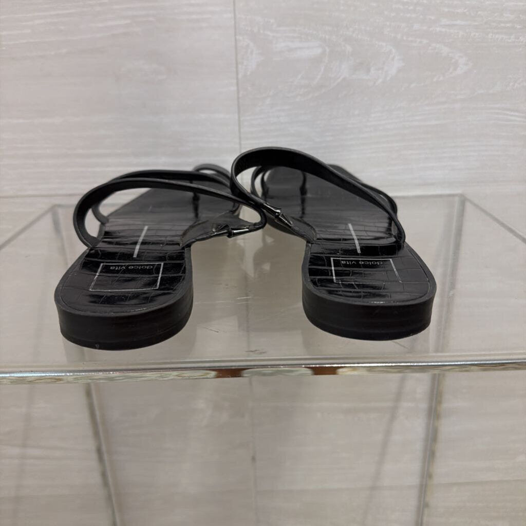 Dolce Vita Black Slide Sandals 8