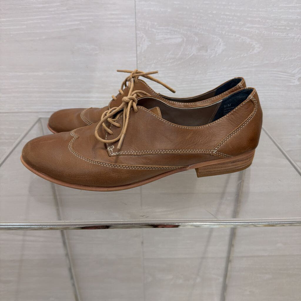 Hinge Brown Leather Oxford Shoes 8.5