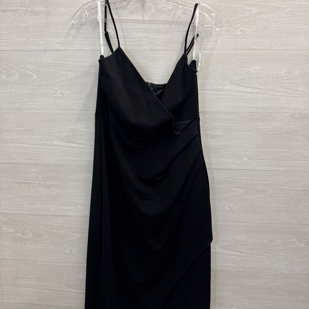 Lulu's Black Lace Midi Fitted Dress Large
