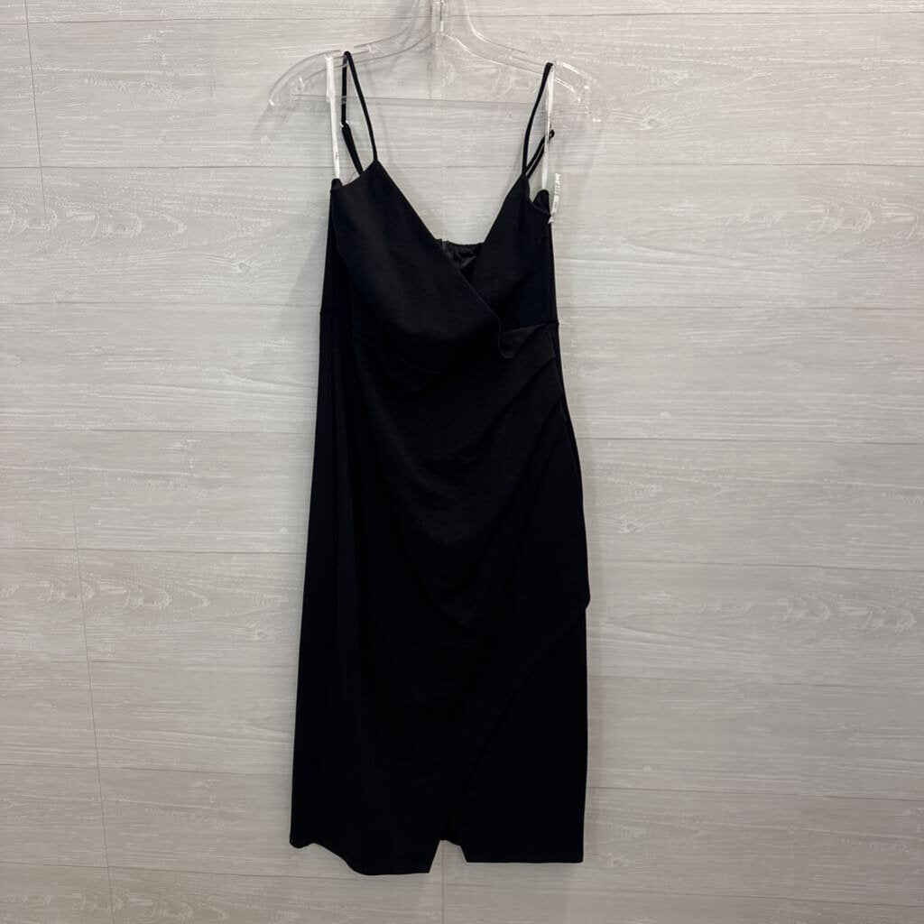Lulu's Black Lace Midi Fitted Dress Large
