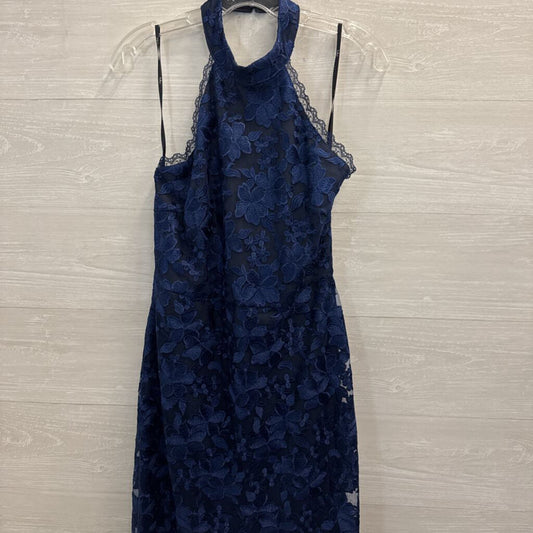 Lulu's Navy Lace Halter Midi Dress Large