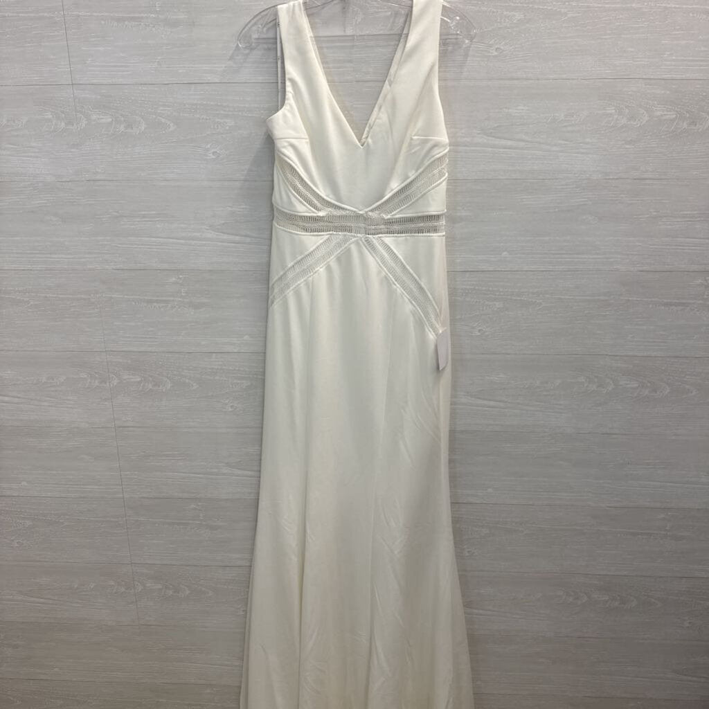 Lulu's Crepe Long Formal with Cutouts Large