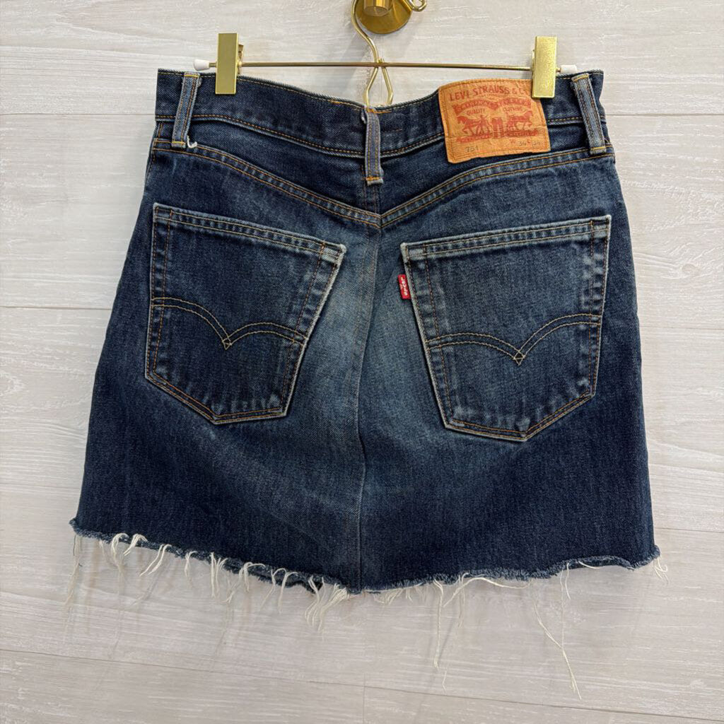 Levi Dark Wash Denim Skirt 34