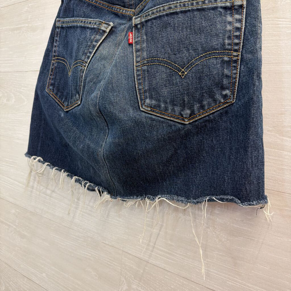 Levi Dark Wash Denim Skirt 34