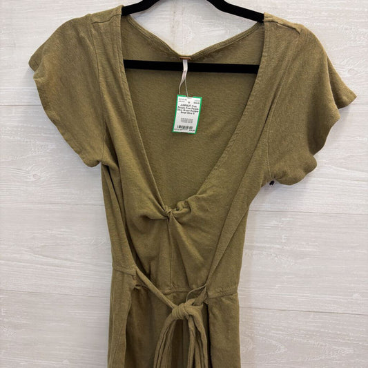 Free People Olive Green Romper Small