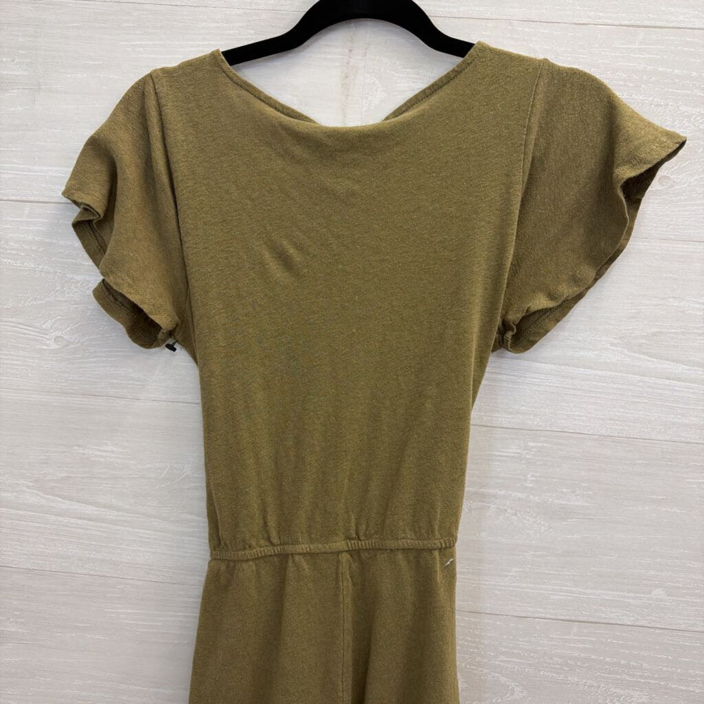 Free People Olive Green Romper Small