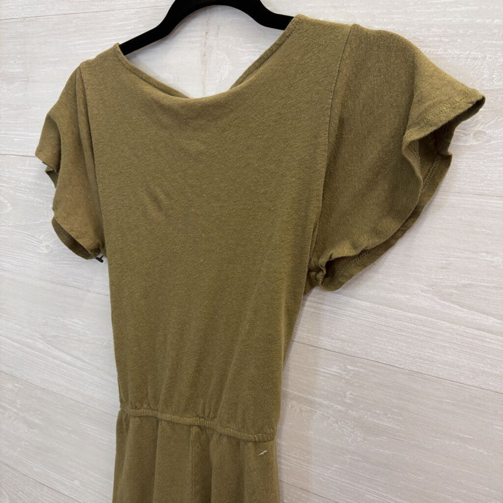 Free People Olive Green Romper Small