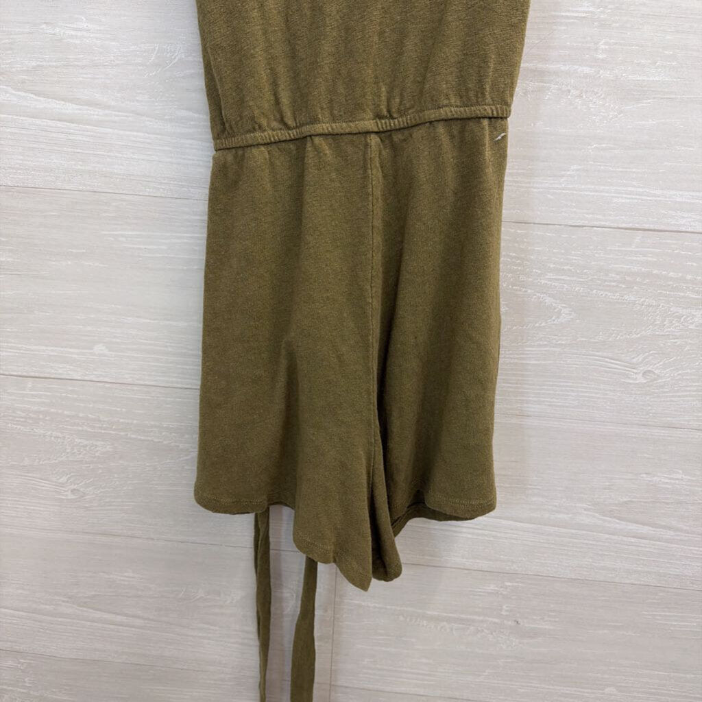 Free People Olive Green Romper Small