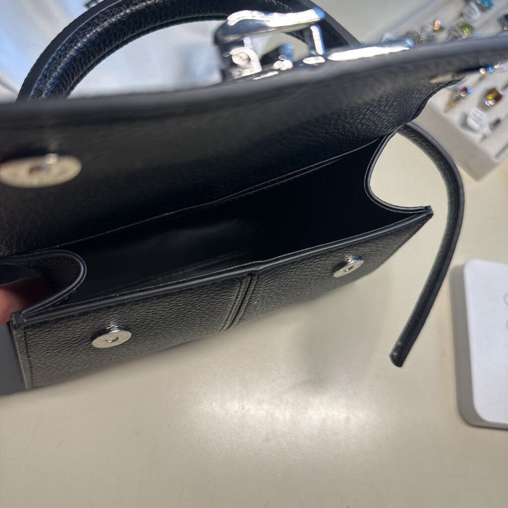 JW Pei Black Mini Top Handle Bag