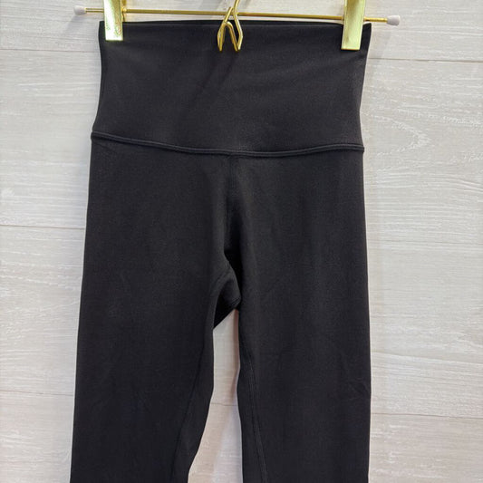 Lululemon Black Shimmer Cropped Leggings 0