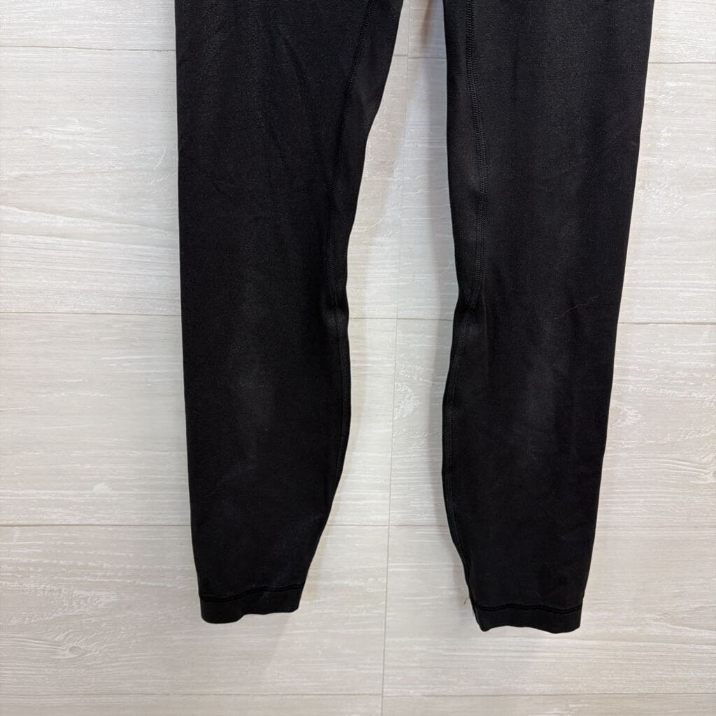 Lululemon Black Shimmer Cropped Leggings 0