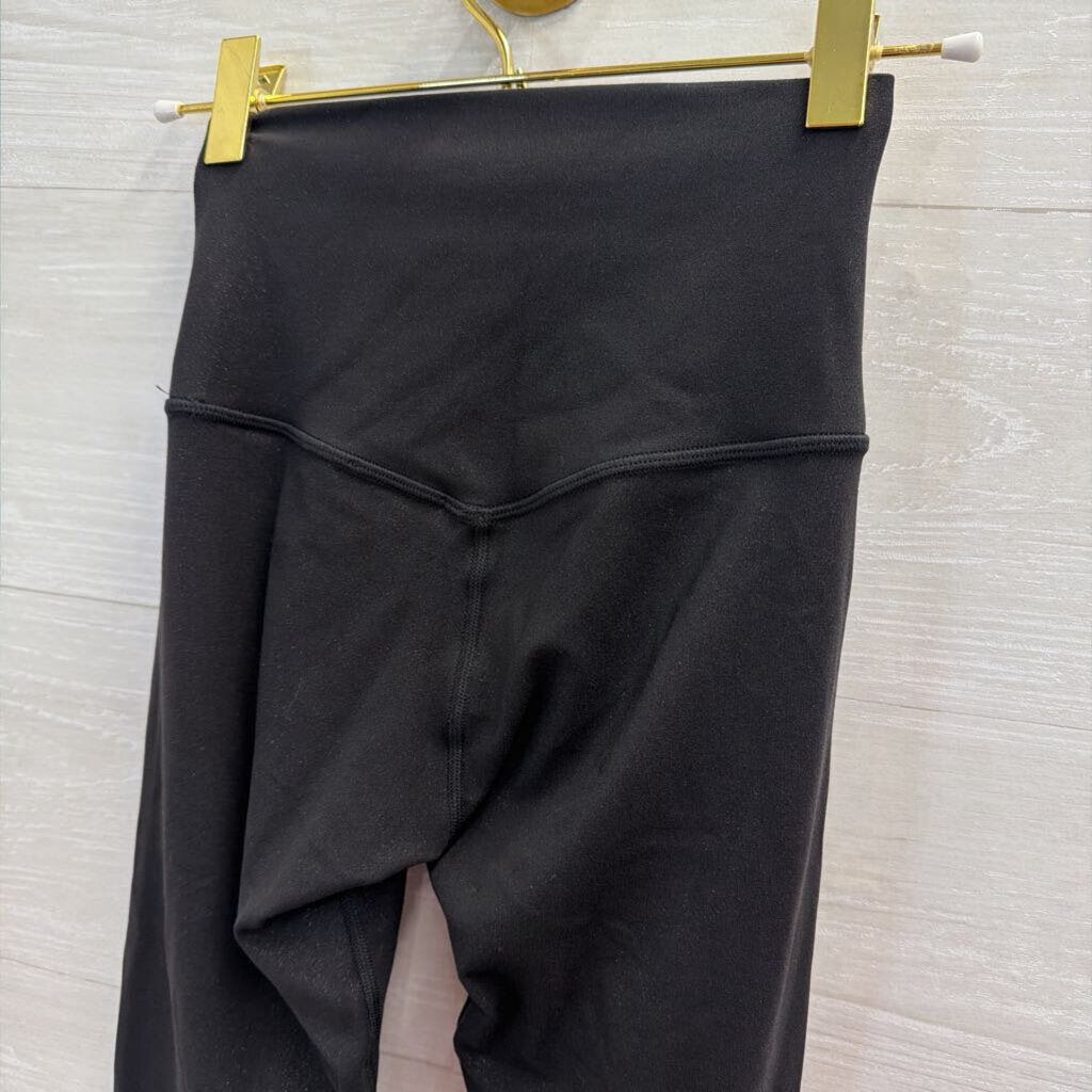 Lululemon Black Shimmer Cropped Leggings 0