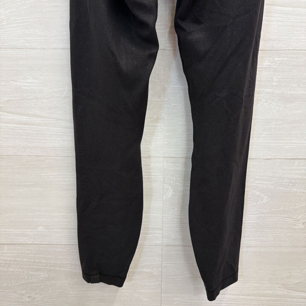 Lululemon Black Shimmer Cropped Leggings 0