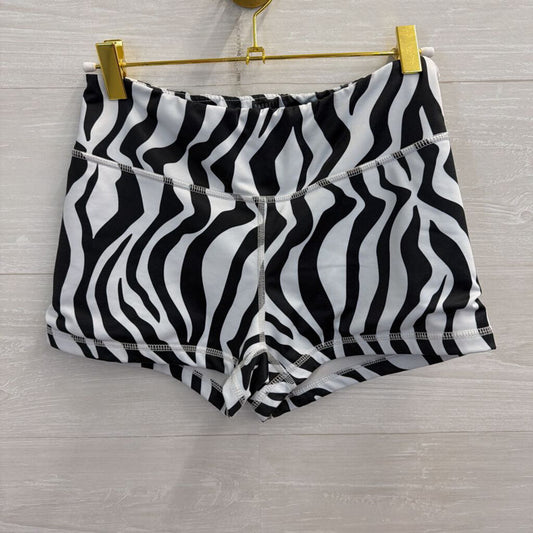 Barbell Zebra Print Comp Shorts Medium