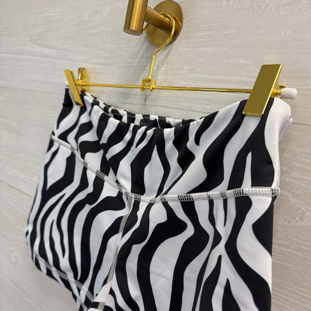 Barbell Zebra Print Comp Shorts Medium