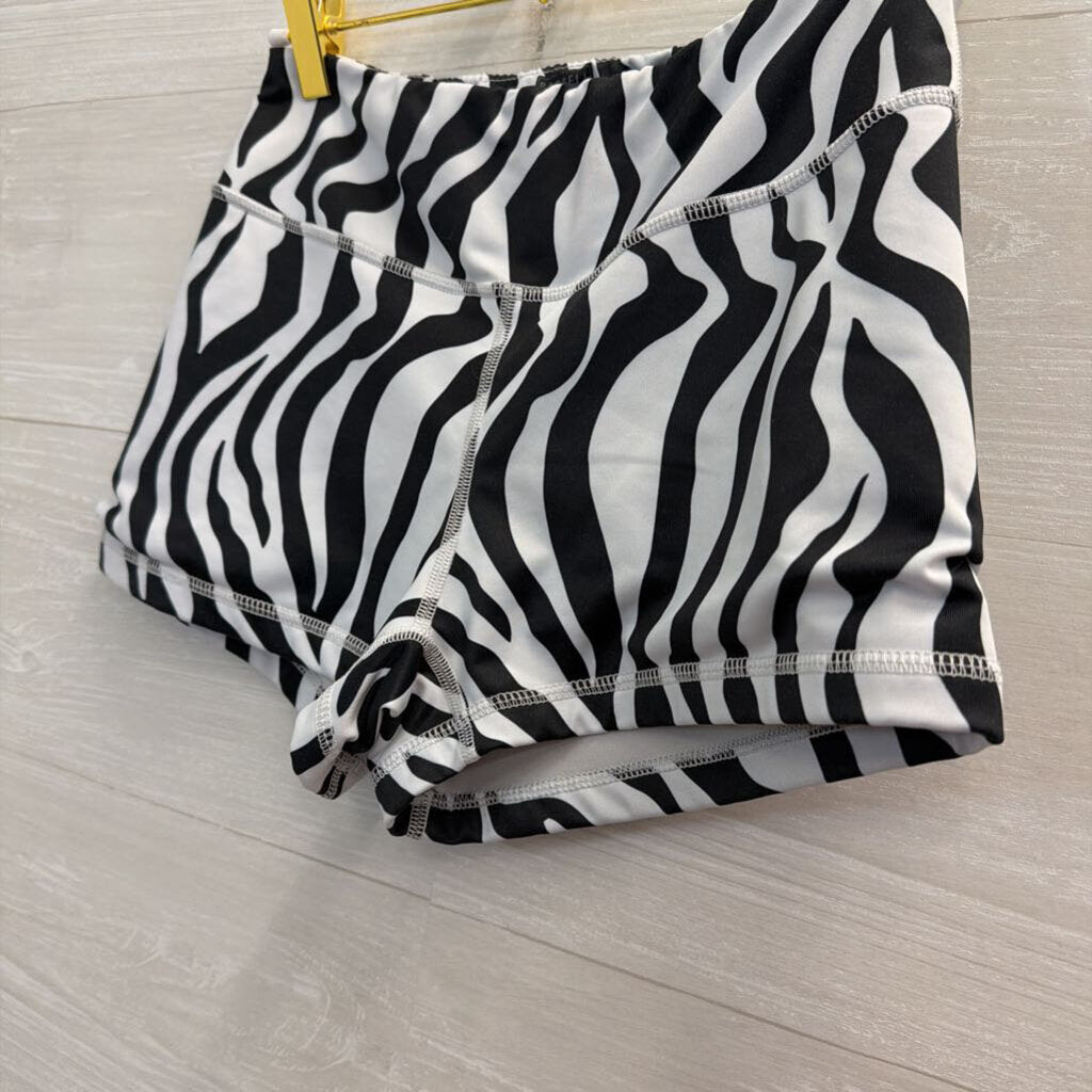 Barbell Zebra Print Comp Shorts Medium