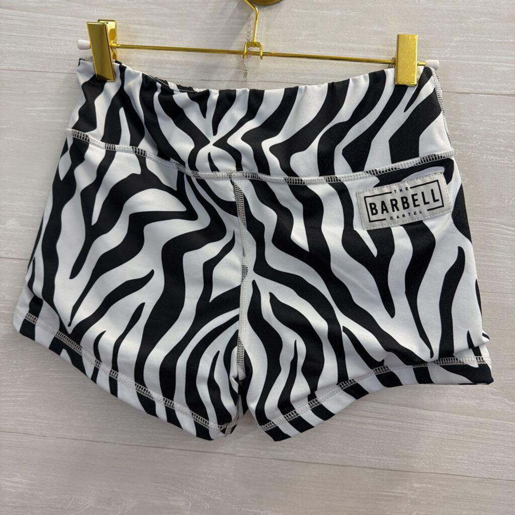 Barbell Zebra Print Comp Shorts Medium