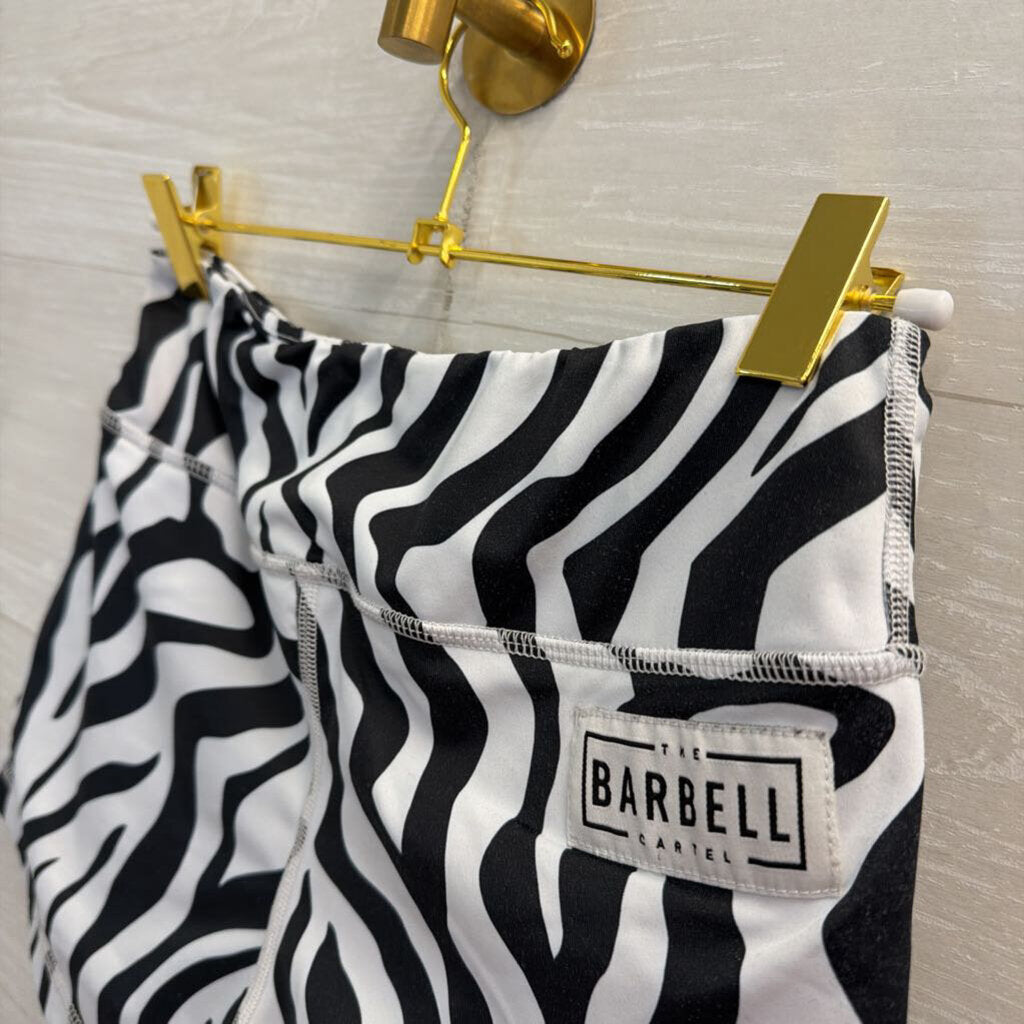 Barbell Zebra Print Comp Shorts Medium