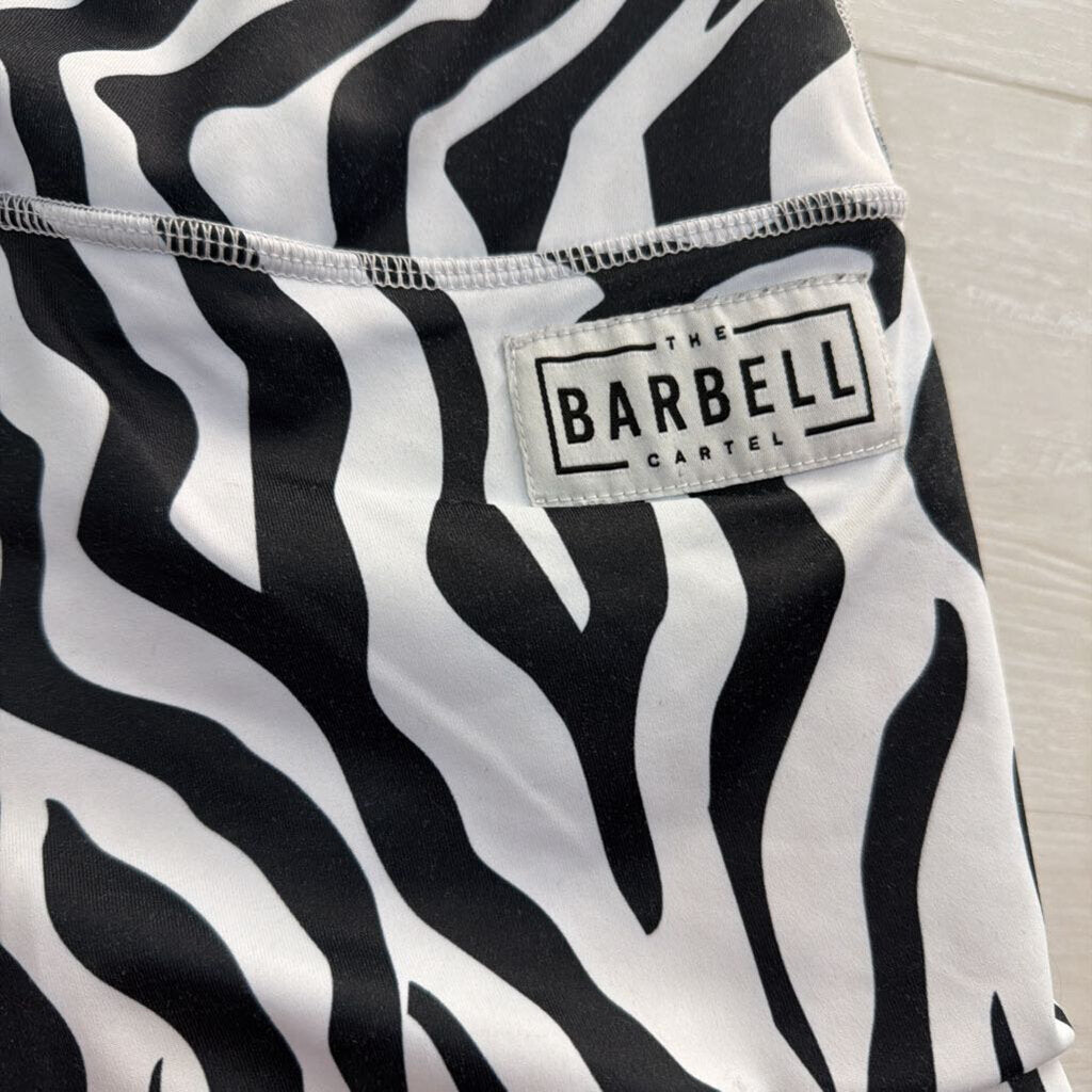 Barbell Zebra Print Comp Shorts Medium