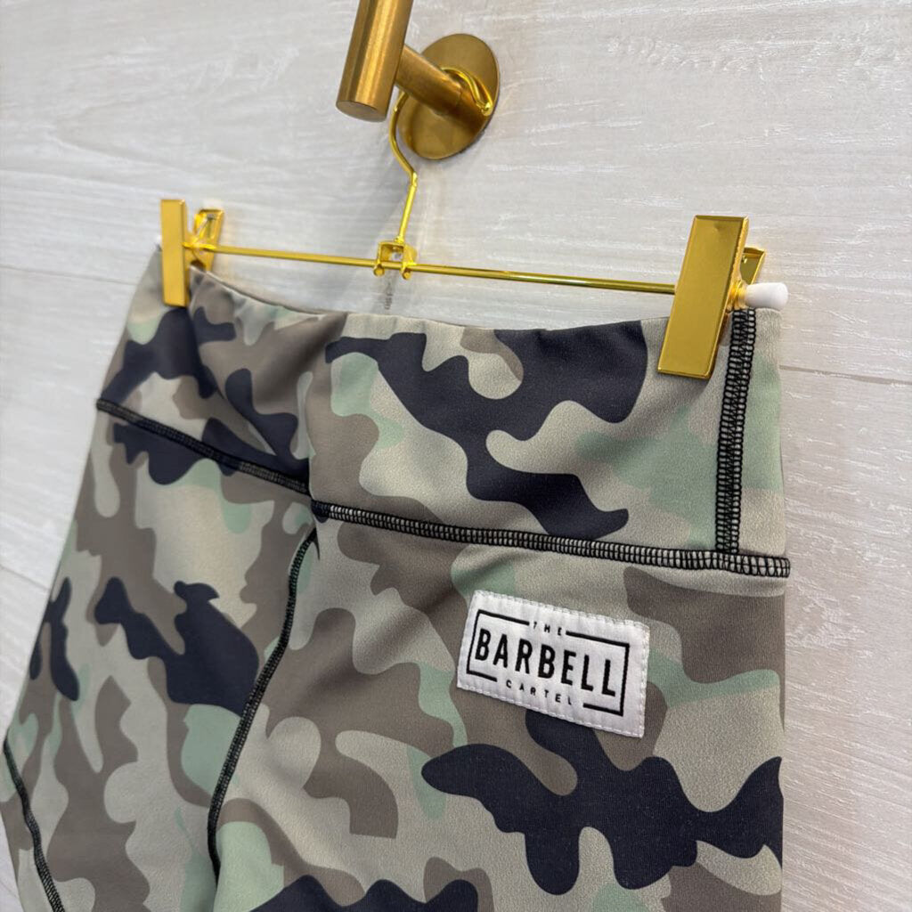 Barbell Camo Print Comp Shorts Medium