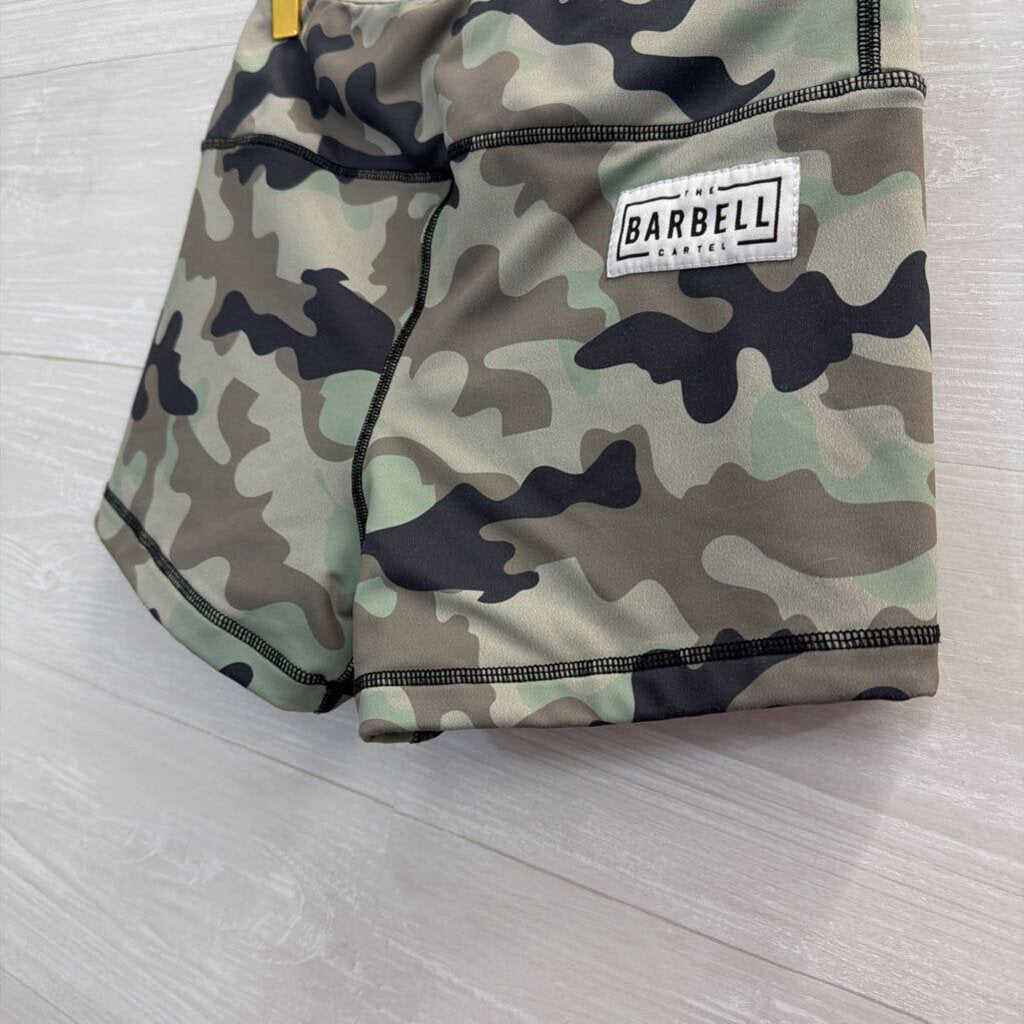 Barbell Camo Print Comp Shorts Medium
