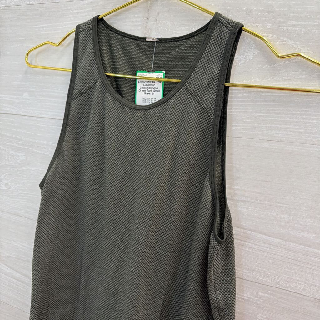 Lululemon Olive Green Tank Small