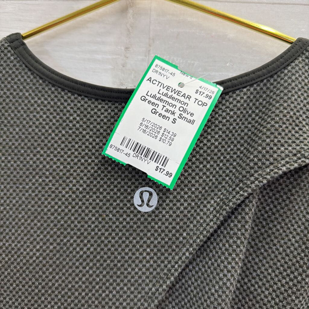 Lululemon Olive Green Tank Small