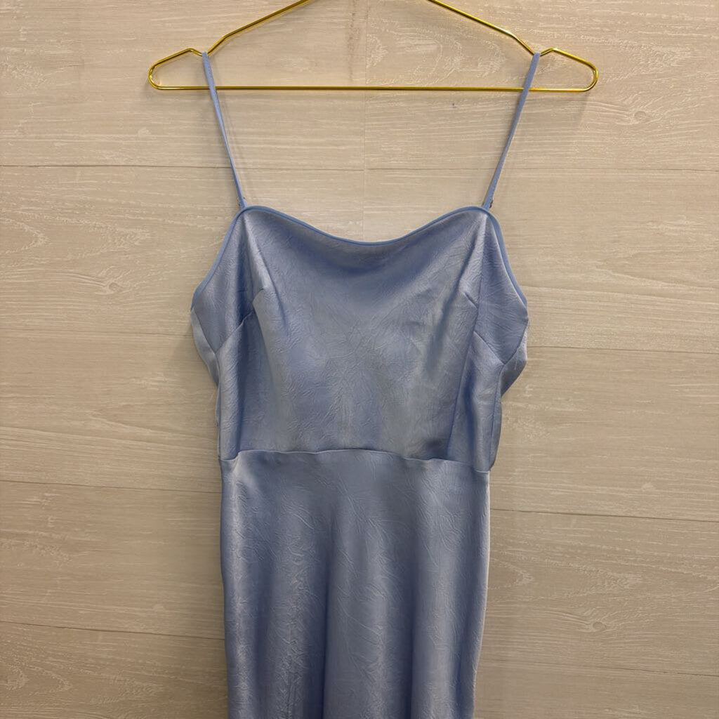 ASTR Blue Silky Maxi Dress Medium