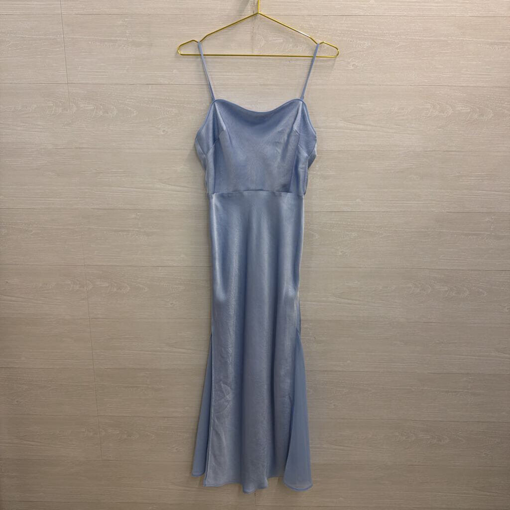 ASTR Blue Silky Maxi Dress Medium