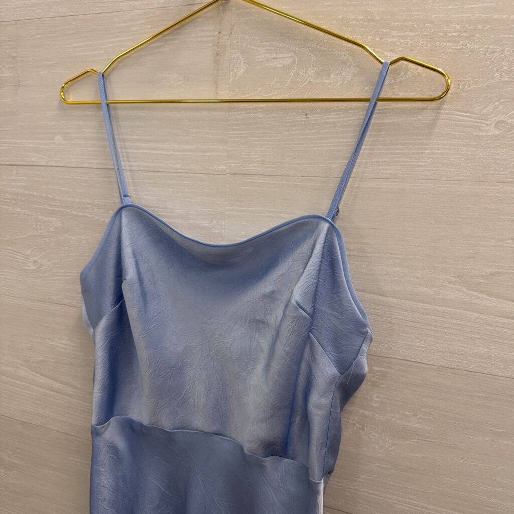 ASTR Blue Silky Maxi Dress Medium