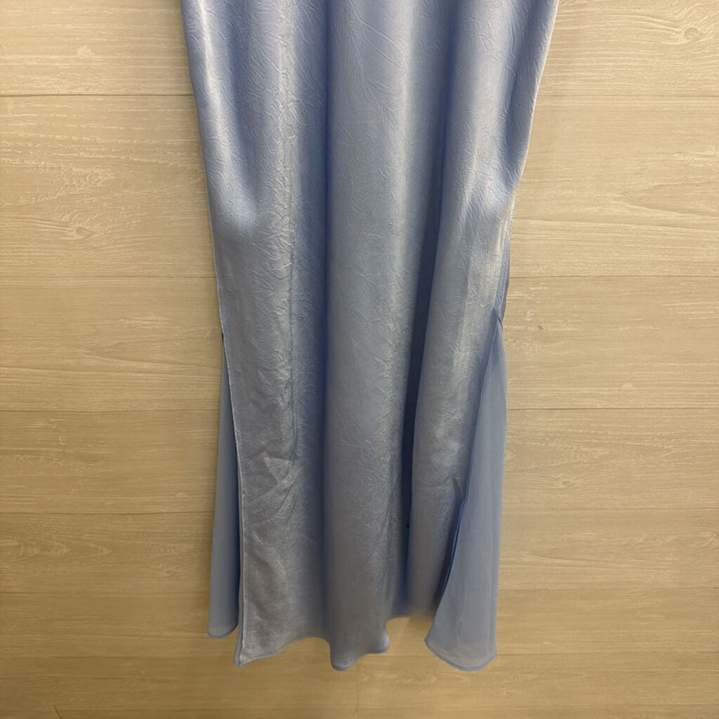 ASTR Blue Silky Maxi Dress Medium