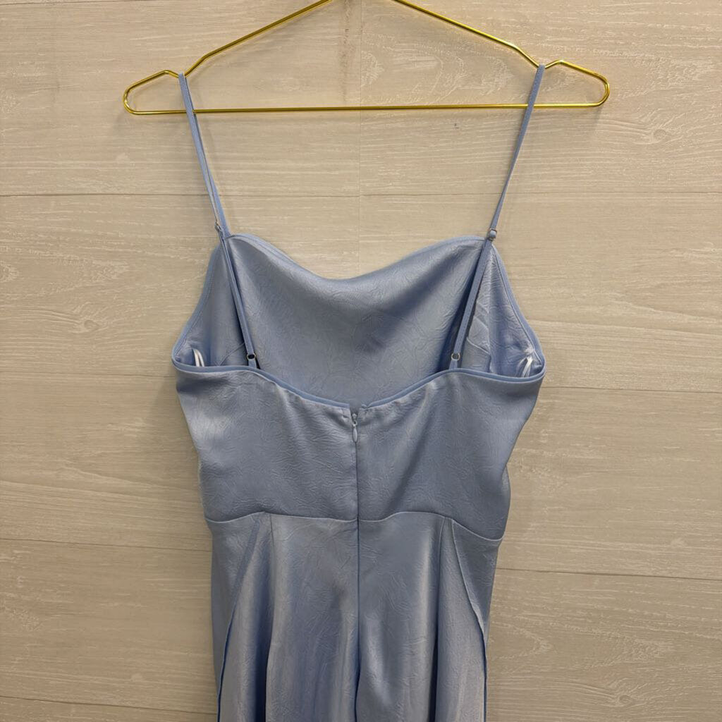 ASTR Blue Silky Maxi Dress Medium