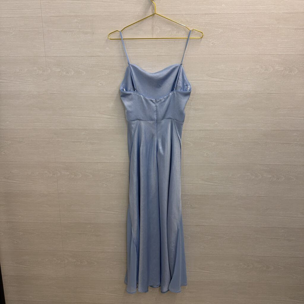 ASTR Blue Silky Maxi Dress Medium