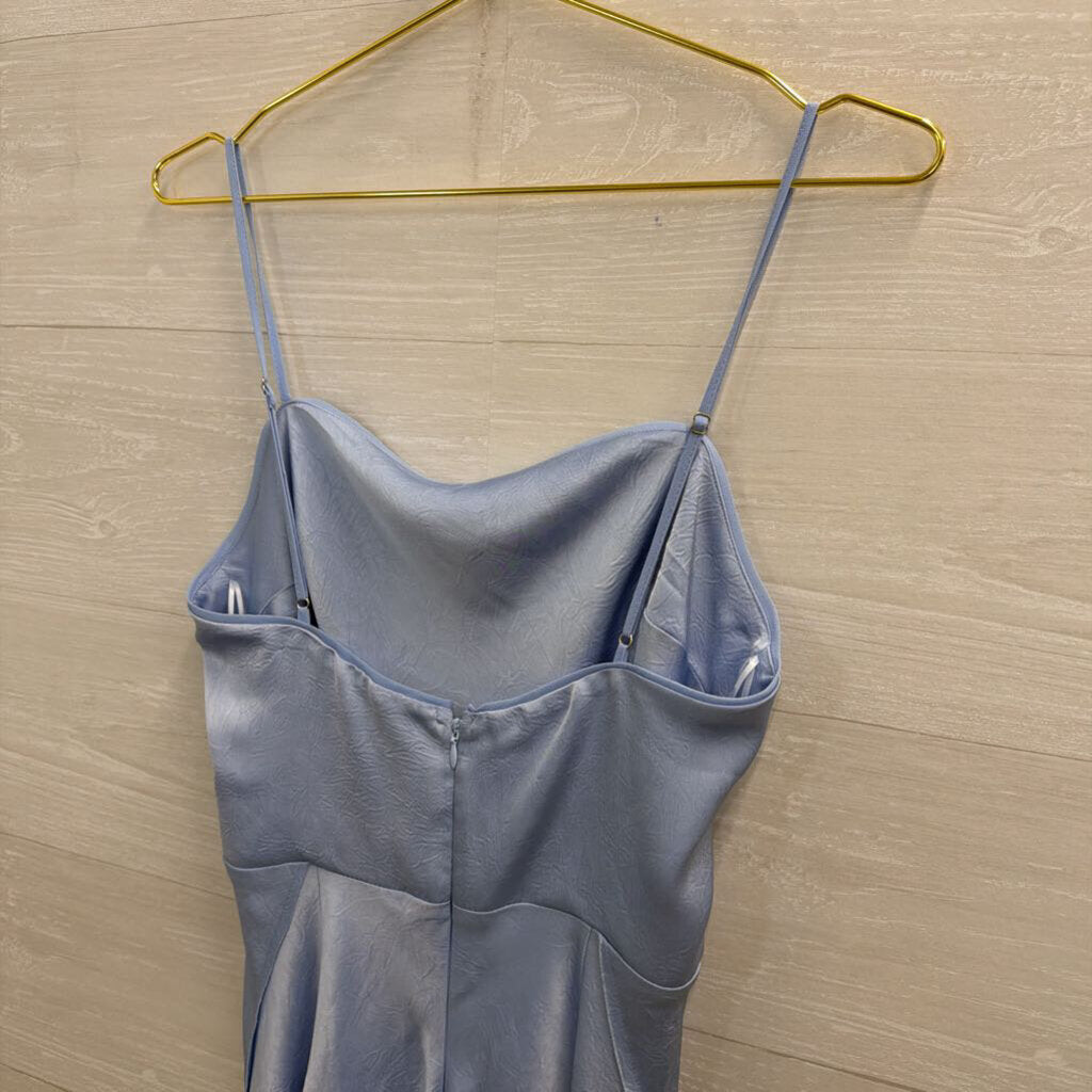 ASTR Blue Silky Maxi Dress Medium