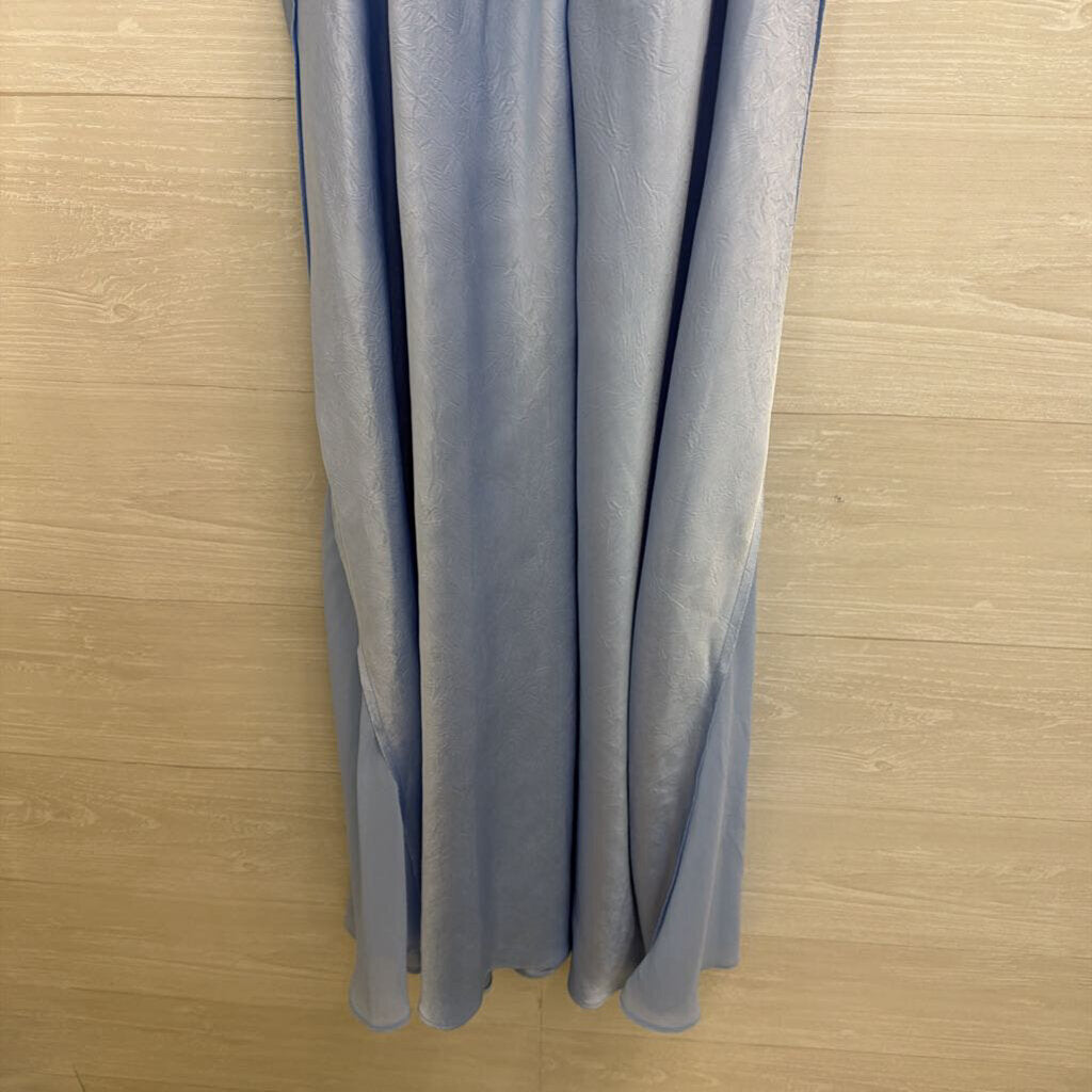 ASTR Blue Silky Maxi Dress Medium