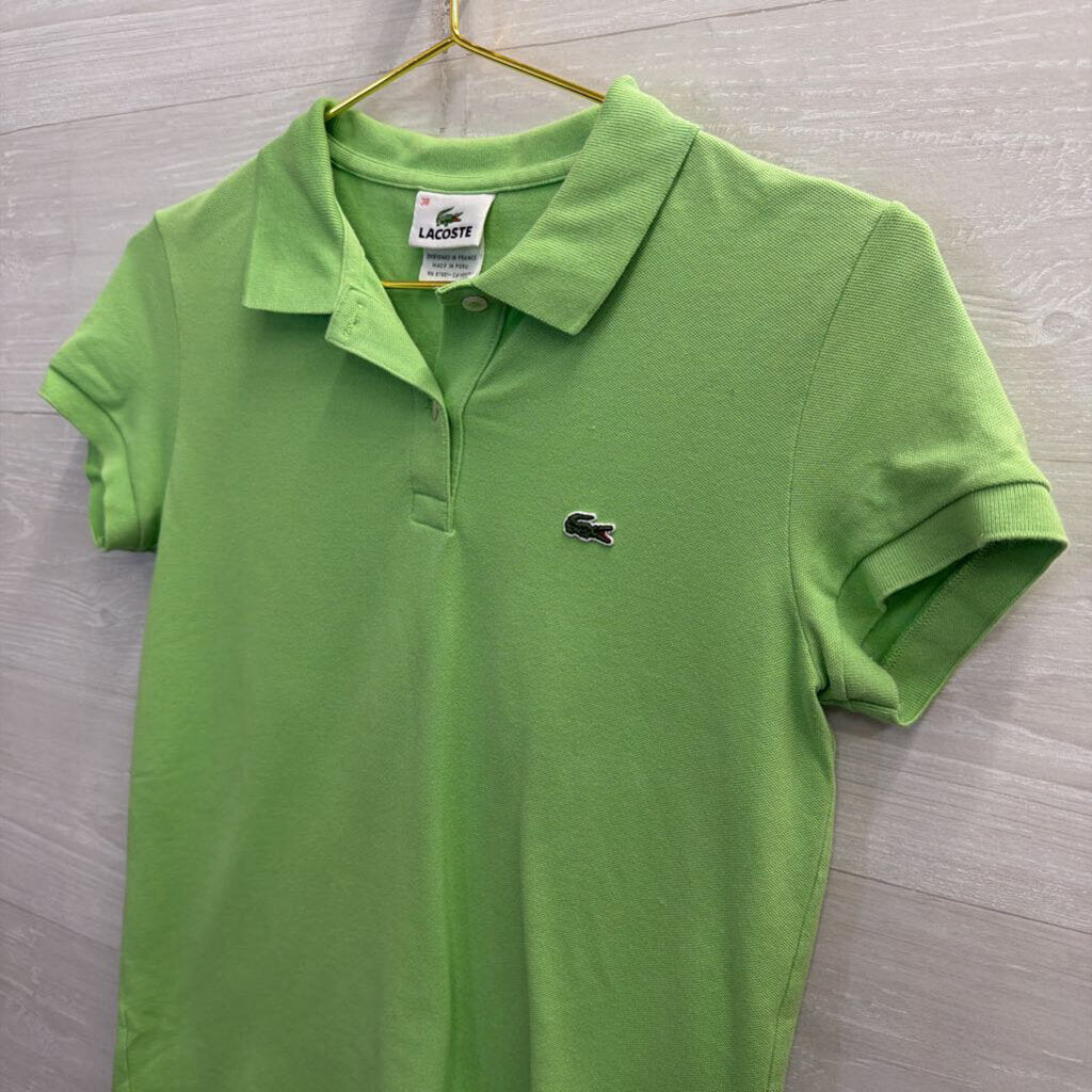 Lacoste Green Short Sleeve Polo Top 38